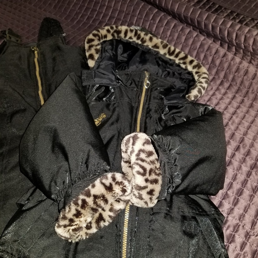 Toddler snow bibs and jacket